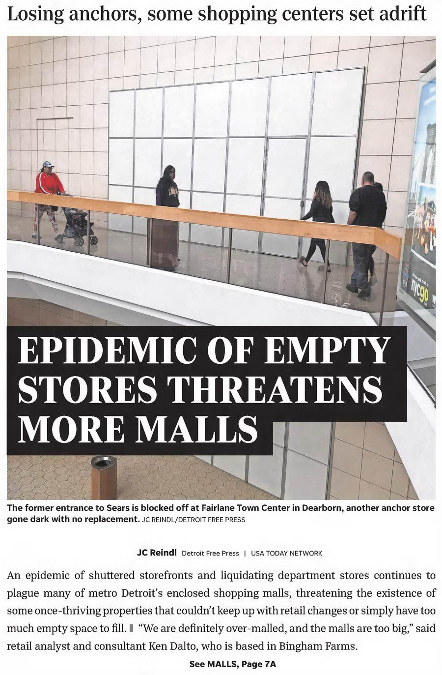 Eastland Center (Eastland Shopping Center, Eastland Mall) - Oct 2018 Article (newer photo)